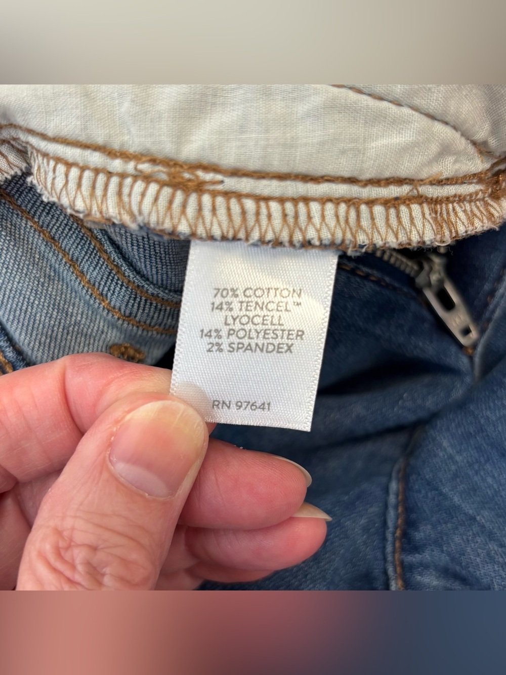 J. Jill Authentic Fit Slim Ankle Jeans Women Sz 12R, Mid Rise Classic Stretch - Picture 12 of 16